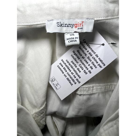 Skinnygirl - NWT - Blue & White Tie Dye Denim Button-Down Top - Picture 8 of 10